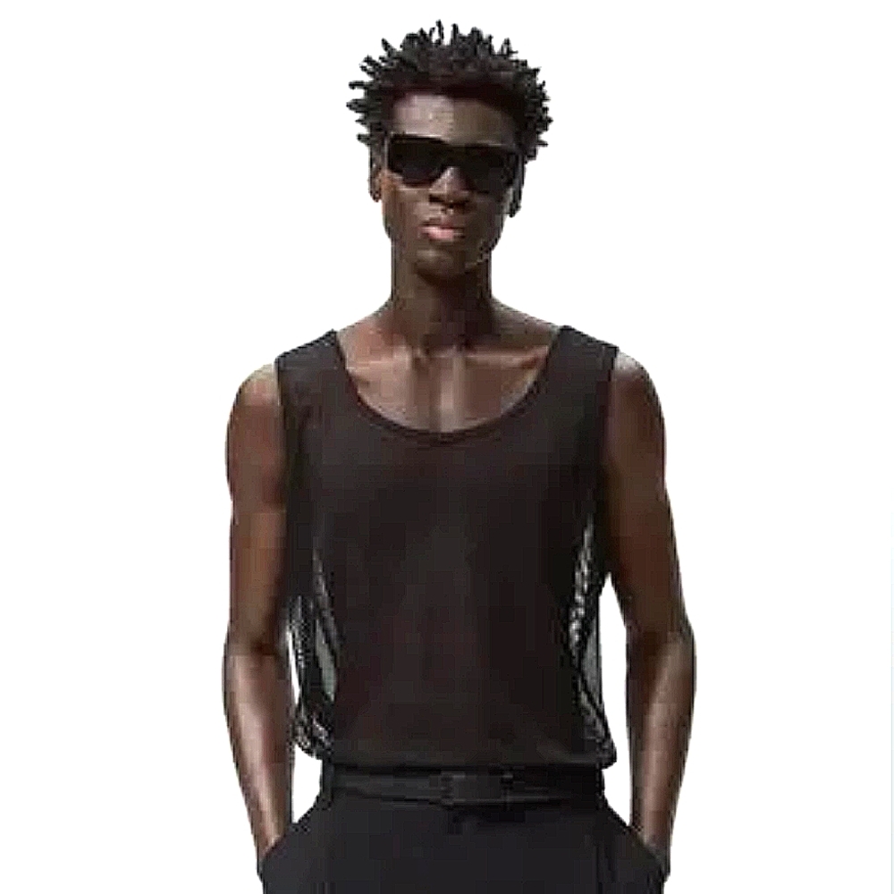 Zara Black Mesh Tank